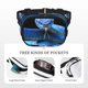 thumbnail image 5 of Fotbe Blue Viper Snake 2 Cangurera Cuadrada con Estampado de Doble Capa, Bolsa de Cintura Ajustable Mini para Hombres y Mujeres, 5 of 9