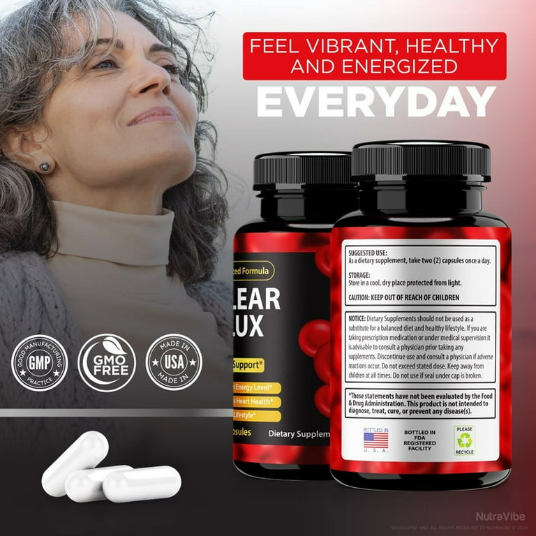 3 Pack) Clear Flux Blood Support Capsules - Official ClearFlux Blood  Cleanse Pills to Maintain Overall Health, All Natural Formula For Healthy  and Stable Levels, Review (180 Capsules) - Walmart.com