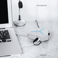 thumbnail image 4 of USB Hub Splitter ABS Extension Hub Interface pour Ordinateur Portable U Disque Expander Haute Vitesse Blanc, 4 of 8