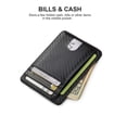 thumbnail image 6 of Luxtrada Leather Minimalist Wallet for Men & Women RFID Front Pocket Leather Card Holder Wallets (Texture Black), 6 of 8