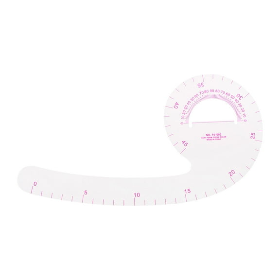 Uxcell Styling Sewing French Curve Ruler, 24x11cm Clear Sewing Pattern Making Ruler