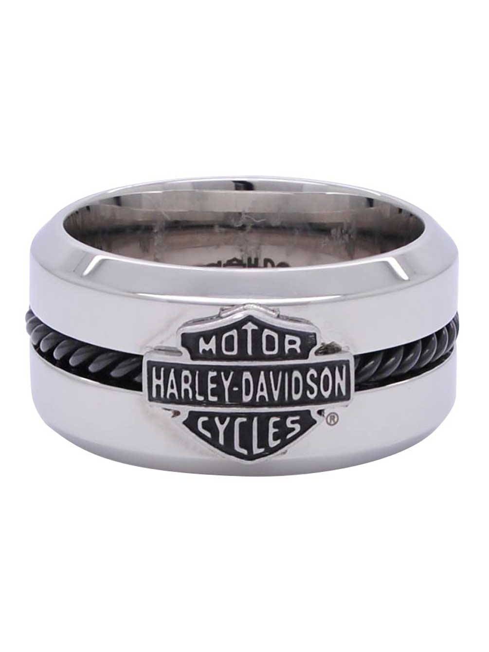 Diamond Harley davidson rubber wedding rings for Engagement Wedding Ring