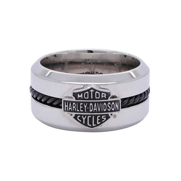 Harley-Davidson - Harley-Davidson Men's Black Stainless Steel Wire Bar ...