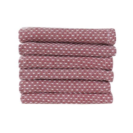 

LITO Linen & Towel LSFL023 18 x 28 in. Rice Weave Towel Maroon - Pack of 120