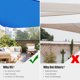 thumbnail image 5 of LAGarden 25Ft Triangle Sun Shade Sail Canopy 97% UV Block Commercial Carpark Pool Camping Beach Playground Outdoor Blue LAGarden Modern, 5 of 10