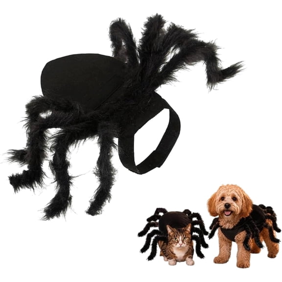 Cat Spider Costume, Costume For Cat And Dog, Adjustable Felt Pet Outfit Halloween Party Dress‑Up for Small Medium Lage Pets