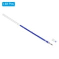 thumbnail image 3 of Uxcell 1mm Gel Pens Refills, 48 Pack Sparkle Metallic Ink Bold Point for Adults Coloring Books  , Blue, 3 of 5