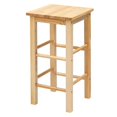 thumbnail image 6 of VINGLI Portable Kitchen Islands with 2 Square Stools, Pine Burlywood, 32.09 in, 6 of 7