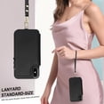 thumbnail image 4 of Wallet Case for Apple iPhone XS Max, with Crossbody Shoulder Strap & Hand Wrist Cards Holder Zipper Pocket Stand Feature Full Protective Shockpoof Phone Case for iPhone XS Max, Black, 4 of 7