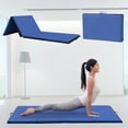 thumbnail image 6 of YRLLENSDAN Gymnastics Mats, Cartwheel Mat Wrestling Mat Yoga Mat Thick 2 Inch Folding Exercise Mat Tumbling Mats for Gymnastics for Home, Blue, 6 of 7