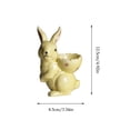 thumbnail image 3 of KRQAP Easter Hand Drawn Ceramic Ornaments Egg Carrying Rabbits Egg Cup Home Decorations Party Props, Home Items, 3 of 6