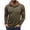 Green, variant on Men's Sport Hoodie with Henley Collar, Outdoor Casual Pullover Fleece Jacket, Lightweight Breathable Hooded Sweatshirt for Running, Hiking and Gym Wear,Green M