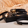 thumbnail image 2 of 18k Gold | Infinity Braid | Mini Leather Bracelet, 2 of 6
