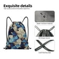 thumbnail image 4 of Fotbe Abstract Blue Squares Bolsa Mochila con Cordón Estampada, Bolsa de Gimnasio Deportiva, Bolsa Cinch, Bolsa con Cordón para Hombres y Mujeres-Small, 4 of 6