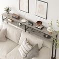 thumbnail image 5 of IdeaHouse Console Table Narrow Long, 2 Tier Hallway Table with Storage Shelves,Industrial Sofa Table, for Hallway, Living Room, Sturdy and Stable, Simple Sofa Back Table,70.8" Console Table, 5 of 5
