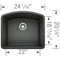 thumbnail image 2 of BLANCO DIAMOND Single Undermount - Anthracite, 2 of 2