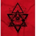 thumbnail image 2 of Triangle Eye Star Symbolic Spirit Unisex Fleece Graphic Zip Up Hoodie Brisco Brands 2X, 2 of 5