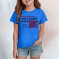 thumbnail image 2 of CAICJ98 250 Years American 250th Anniversary US USA Flag 4th of July Boy Girl Tshirt (Blue,13-14 Years), 2 of 4
