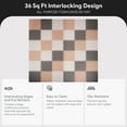 thumbnail image 3 of BalanceFrom 36-Pack 12”x12” Interlocking Puzzle Play Mat, 0.4” Thick, Cream/Gray/Beige, 3 of 12