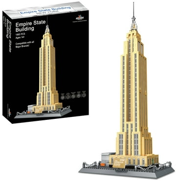 Empire State Building Block Set (1,993 Pieces) New York's Empire State Building Famous Landmark Series Model for Kids and Adults