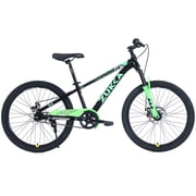 24 Inch Mountain Bike for Kids 9-12 Years, Steel Frame Kids Bike with Dual Disc Brakes, 24 Youth Bicycle with Suspension Fork