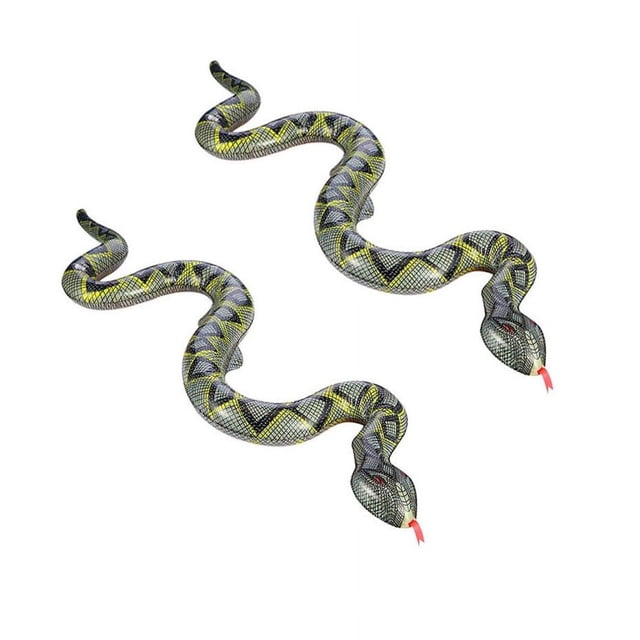 HLONK Inflatable Snake Snake Animal Pool Floats Blow Up Snakes For Garden Pool Toy