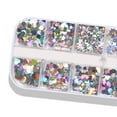 thumbnail image 3 of Dos cajas de paillettes de uñas, brillante, manicura, uñas, maquillaje corporal, arte jinwen  Bricolaje Nail Art Glitter Sequin, 3 of 8
