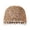 Khaki, variant on Hand Hollow Knit Beanie With Pearl Trim Lightweight Breathable Cap Vintage Art‑Style Daily Wear Women Knitted Head‑Wrap Hat