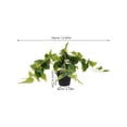 thumbnail image 2 of Clispeed Realistic Artificial Pothos Plant in Decorative Pot, Faux Hanging Greenery for Indoor Home, Office, and Living Room Decor, 2 of 7