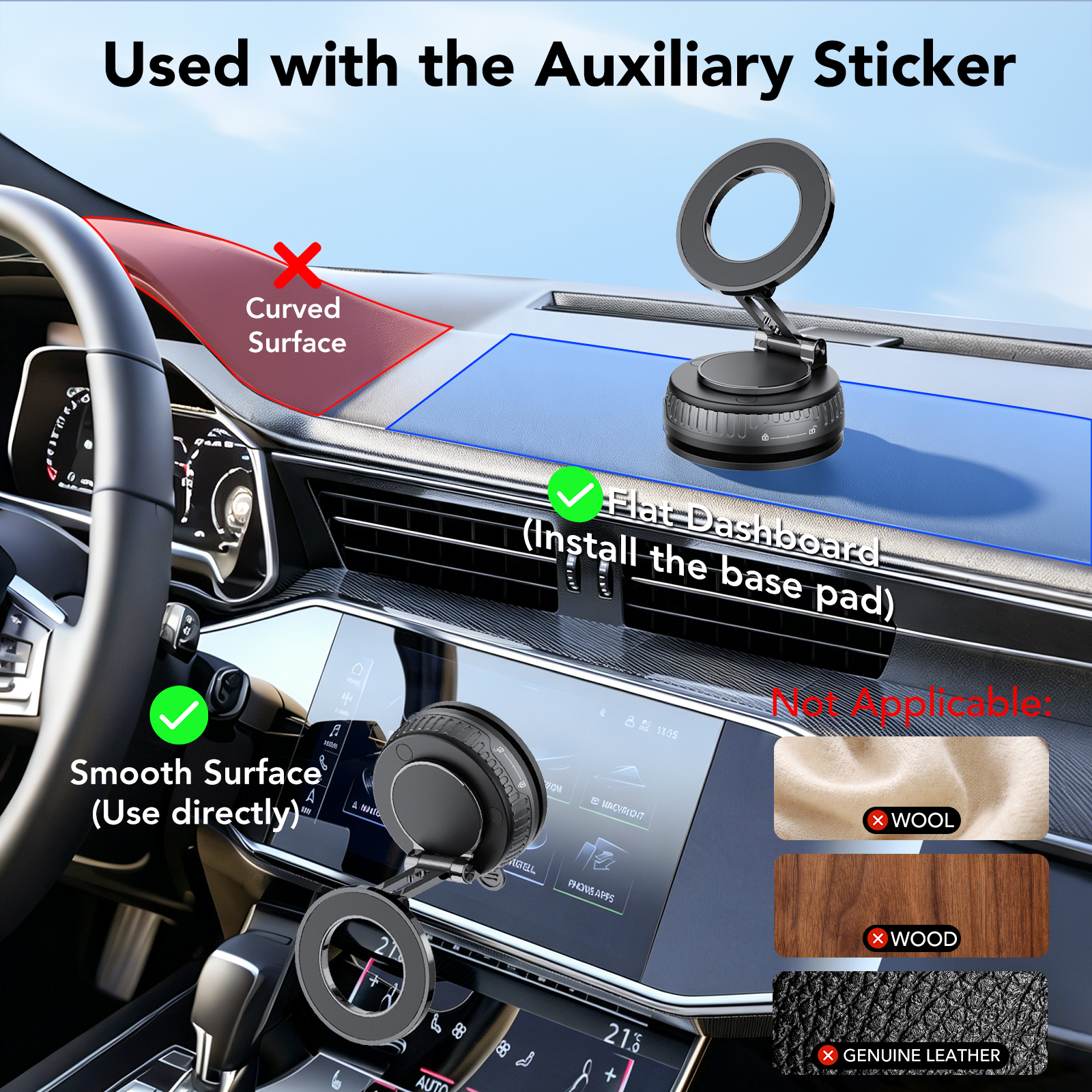 FAMOO Magnetic Car Phone Holder with N60 Magnets photo 4
