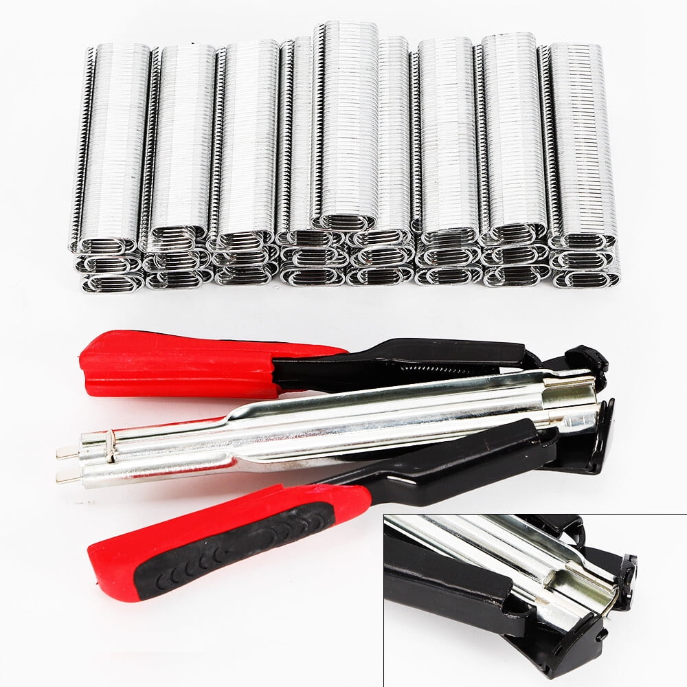 Hog Ring Pliers Kit 2500* C Clips Household Hand Tools 28*13*3cm  for Seat Cover Upholstery
