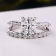 Women's Wedding Bridal Set 1.9 Ct Round Diamond 10K White Gold
