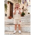 thumbnail image 4 of Loicainy Baby Boy Flag Outfit 4th of July Loose Fit Button Down Shirt  Shorts Set Patriotic Toddler Independence Day Clothes 6 12 18 24 Months 2T 3T 4T, 4 of 9