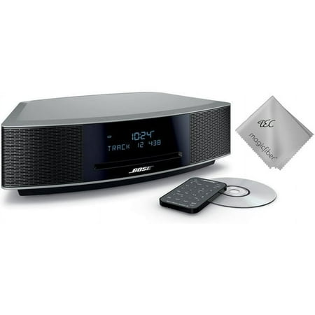 TEC New Bose_Wave_Music System IV - Silver | Bluetooth CD Player with AM FM Radio | Compact Home Audio | Premium Sound & Remote Control