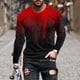 thumbnail image 1 of Blusas y camisas de manga larga con cuello redondo para hombre, blusa informal de manga larga con cuello redondo y estampado., 1 of 5