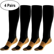 Compression Socks Women Nursing Multipack Wide Calf Stockings 15-20 mmHg for Men Running Pregnancy Travel Ankle Shin Splints Arch Support