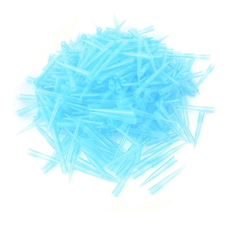 Unique Bargains 500 Pcs Lab Plastic Liquid Pipetting Pipette Tips Clear Blue 1000ul 1ML