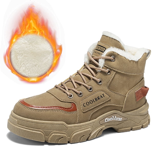 Zapatos Descalzos Cuero Botas Altas Hombres Antideslizantes para Montañismo