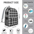 thumbnail image 4 of Red and Black Buffalo Plaid Backpack, Classic Checkered Pattern Daypack with Rustic Plaid Print and Vintage Touch, 4 of 5
