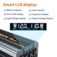thumbnail image 3 of Inversor de corriente EFFORTWAY 5000 W 12 V a CA 110 V con pantalla LCD y control remoto, 3 of 8