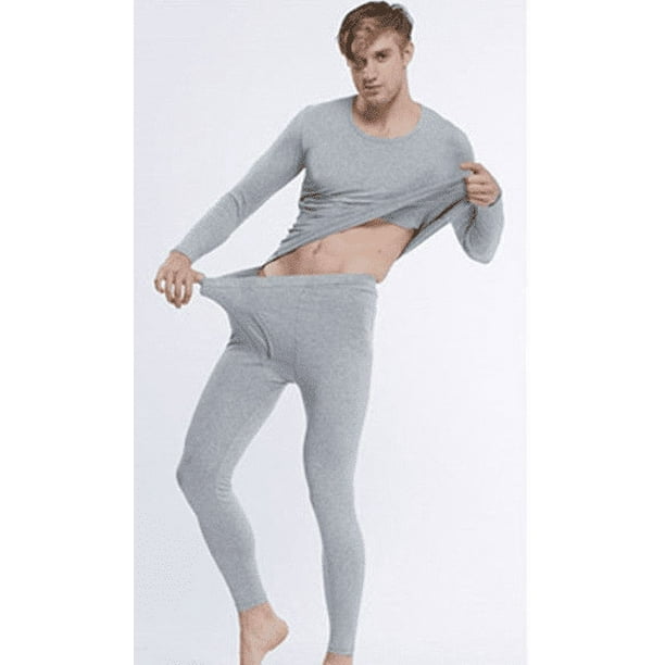Men s Thermal Underwear Set Long Johns with Fleece Lined Base