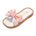 thumbnail image 5 of Mepaouo Girl's Dress Flat Sandals Bow Casual Slip on Summer Beach Shoes Comfortable Toddler Slippers, 5 of 6