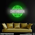 thumbnail image 3 of Craftnamesign Chattanooga Neon Sign, Pickleball Club Wall Decor, Pickleball Wall Art, 3 of 5