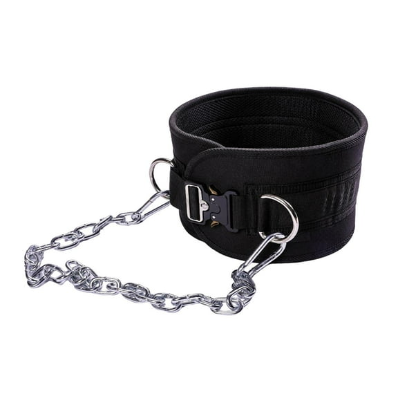 Tnarru Dip Belt Dipping Belt for Weightlifting, with Chain with Buckles, Weight Lifting Belt, Weight Belt for Pull Ups Men Women Gym Metal Buckle