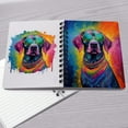 thumbnail image 4 of Hippie German Shorthaired Pointer Portrait oil painting Watercolor Tie-dye Vintage Spiral Bound Journal GSP Lover Dog Gift 5x7in Spiral Notebook - 00015, 4 of 5