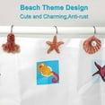 thumbnail image 6 of FITNATE 12PCS Beach Shower Curtain Hooks Rings Resin for Bathroom Decorative, 6 of 6
