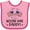 Pink and Fuchsia, variant on Inktastic Military Homecoming Welcome Home Daddy Boys or Girls Baby Bib