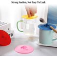 thumbnail image 3 of Fundas de silicona para tazas (juego de 4), tapas multicolores para tazas, tazas, teteras, fundas flexibles para tazas, tapas para tazas calientes para café y té oso de fresa Hogar, 3 of 5
