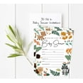 thumbnail image 5 of Inkdotpot 30 Fill In StyleBaby Shower Invitation Cards Jungle Animals Gender Neutral Blank Invites, 5 of 7