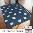 thumbnail image 3 of Football Outline Blue Pattern Washable Non Slip Indoor Door Mat, Decorative Entry Rug for Entrance, Bedroom, Kitchen, Bathroom, 20"x32", 3 of 6
